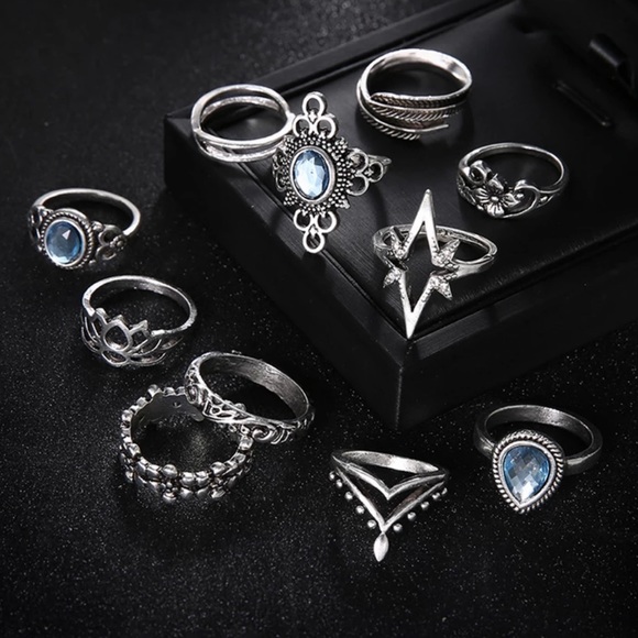 🔥 New! Boho “Allie” 11 Ring Set! - Picture 3 of 4